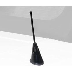 PartzBiz CM AR3Z-18813-BLK - Drake Muscle Cars Black Billet Antenna