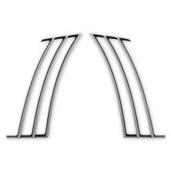 PartzBiz CM CA-190001-C - Drake Muscle Cars Quarter Window Chrome Trim