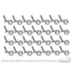 PartzBiz CM 378178-M6-SSB - Drake Muscle Cars Underhood Stainless Steel Dress-Up Hardware Kit