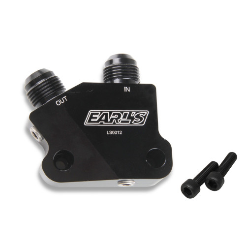 PartzBiz CM: LS0012ERL-Earl's LS Side Mount Oil Cooler Adapter