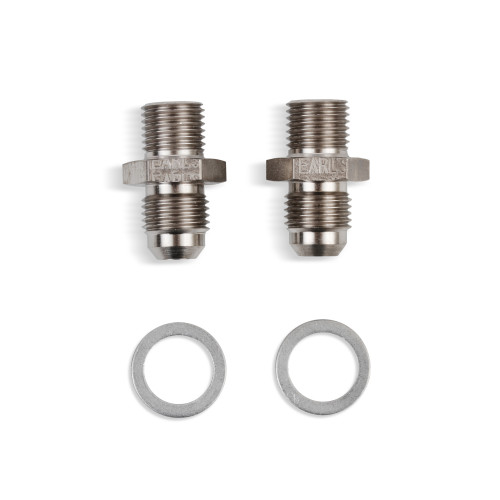 PartzBiz CM: 940006ERL-Earl's Straight Transmission Adapter -6 Male to 1/4-18 NPSM Male PartzBiz CM: 940006ERL-Earl's Straight Transmission Adapter -6 Male to 1/4-18 NPSM Male