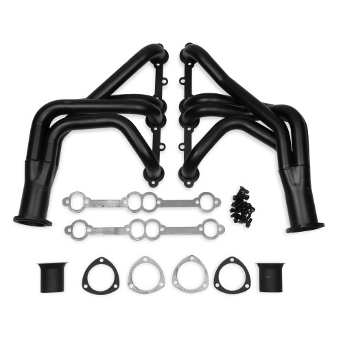 PartzBiz CM: 11106FLT-Flowtech Long Tube Header - Black Paint