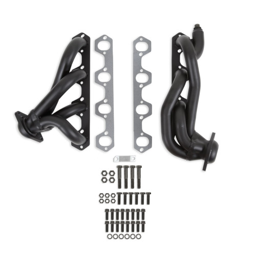 PartzBiz CM: 91628FLT-Flowtech Shorty Headers - Black Painted