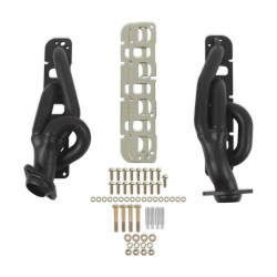 PartzBiz CM 91950FLT - Flowtech Shorty Headers - Black Painted