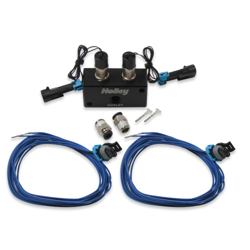 PartzBiz CM: 557-201-Holley EFI High Flow Dual Solenoid Boost Control Kit PartzBiz CM: 557-201-Holley EFI High Flow Dual Solenoid Boost Control Kit