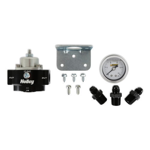PartzBiz CM: 12-840KIT-Holley Billet Bypass Fuel Pressure Regulator Kit