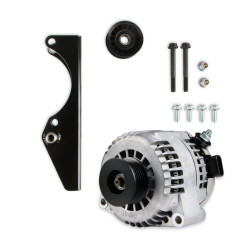 PartzBiz CM 97-369 - Holley Gen III Hemi Alternator Relocation Kit w/ Holley Alternator PartzBiz CM 97-369 - Holley Gen III Hemi Alternator Relocation Kit w/ Holley Alternator