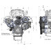 PartzBiz CM: 20-290-Holley Mid-Mount Complete Accessory System PartzBiz CM: 20-290-Holley Mid-Mount Complete Accessory System