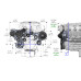 PartzBiz CM: 20-230BK-Holley Premium Mid-Mount Complete Accessory System for GM Gen V LT5 Dry Sump Engines-Black Finish
