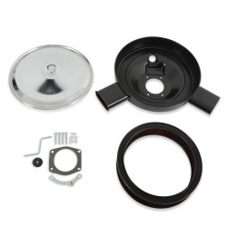 PartzBiz CM 120-520 - Holley RetroFilter Drive-By-Wire Air Cleaner - 14-Inch Diameter - Dual Snorkel - Chrome PartzBiz CM 120-520 - Holley RetroFilter Drive-By-Wire Air Cleaner - 14-Inch Diameter - Dual Snorkel - Chrome