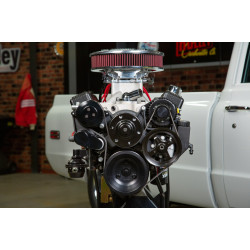 PartzBiz CM 20-240BK - Holley Small Block Chevy Mid-Mount Complete Accessory System PartzBiz CM 20-240BK - Holley Small Block Chevy Mid-Mount Complete Accessory System