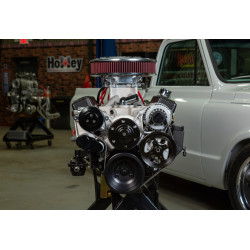PartzBiz CM 20-240 - Holley Small Block Chevy Mid-Mount Complete Accessory System PartzBiz CM 20-240 - Holley Small Block Chevy Mid-Mount Complete Accessory System
