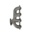 PartzBiz CM: 8505HKR-Hooker BlackHeart LS Swap Exhaust Manifolds - Rear Dump - Natural Cast