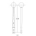 PartzBiz CM: 5389022-Hurst Billet/Plus Shifter Stick - Black/Machined