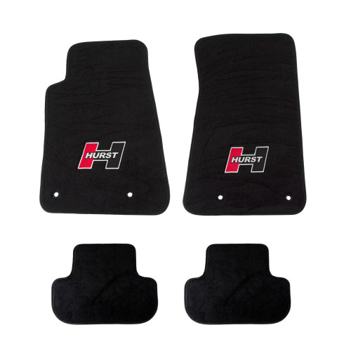 PartzBiz CM: 6370000-Hurst Elite Series Logo Floor Mat Set PartzBiz CM: 6370000-Hurst Elite Series Logo Floor Mat Set