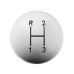 PartzBiz CM: 1637624-Hurst Shift Knob - 3-Speed - White
