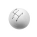 PartzBiz CM: 1630003-Hurst Shift Knob - 4-Speed - White