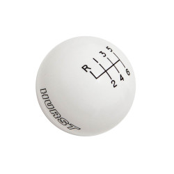 PartzBiz CM 1630225 - Hurst Shift Knob - 6-Speed - White - Ford PartzBiz CM 1630225 - Hurst Shift Knob - 6-Speed - White - Ford