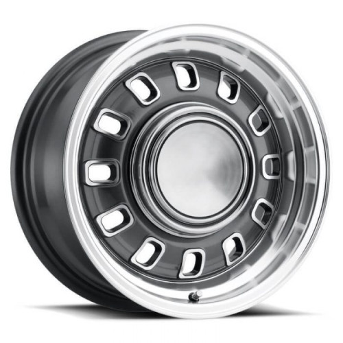 PartzBiz CM: LW60-50754B-Legendary Wheels 12 Slot - 15 x 7 in. - 5 x 4.5 - 4.25 BS - Charcoal PartzBiz CM: LW60-50754B-Legendary Wheels 12 Slot - 15 x 7 in. - 5 x 4.5 - 4.25 BS - Charcoal