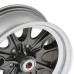 PartzBiz CM: LW90-50754B-Legendary Wheels HB45 - 15 x 7 in. -  5 x 4.5 - 4.25 BS - Charcoal/Machined