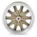 PartzBiz CM: LW90-70854F-Legendary Wheels HB45 - 17 x 8 in. -  5 x 4.5 - 4.75 BS - Gold Haze