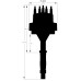 PartzBiz CM: 8519-AMC V8 Distributor