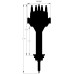 PartzBiz CM: 2386-Chrysler 383, 400 Dual Snyc Distributor