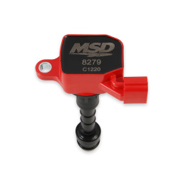PartzBiz CM 8279 - MSD Ignition Coil - Blaster Series - Fits Nissan/Infiniti 3.5L - Red