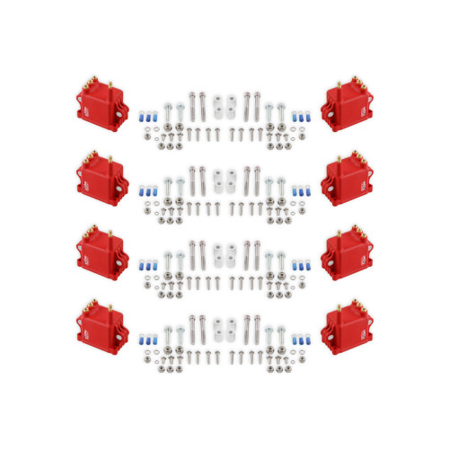 PartzBiz CM: 82808-MSD Ignition Coil - High Output - 8-Pack - Red