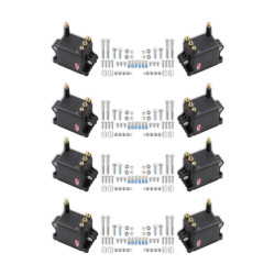 PartzBiz CM 828038 - MSD Ignition Coil - High Output - Black - 8-Pack