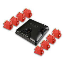 PartzBiz CM 8000-8HO - MSD PRO 600 CDI Ignition and Coil Kit - Red Coils