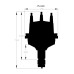 PartzBiz CM: 8485-VW Billet Distributor PartzBiz CM: 8485-VW Billet Distributor