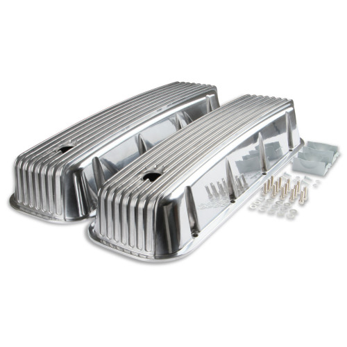 PartzBiz CM: 6859G-Mr. Gasket Cast Aluminum Tall Valve Covers - Polished PartzBiz CM: 6859G-Mr. Gasket Cast Aluminum Tall Valve Covers - Polished