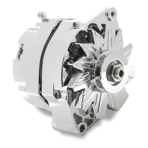PartzBiz CM: 5123-Mr. Gasket Chrome Alternator-Early GM Delco 80 Amp PartzBiz CM: 5123-Mr. Gasket Chrome Alternator-Early GM Delco 80 Amp