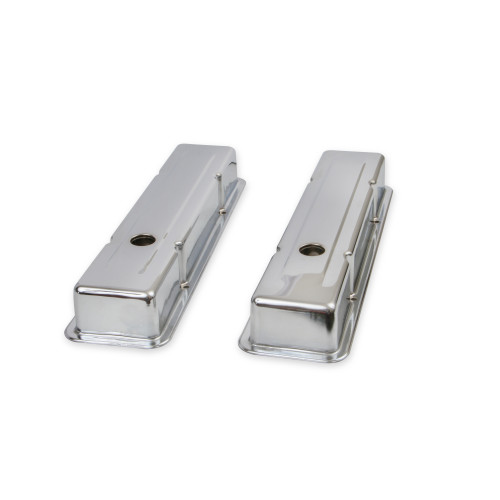 PartzBiz CM: 9800-Mr. Gasket Chrome Valve Covers - Dual Cap Holes PartzBiz CM: 9800-Mr. Gasket Chrome Valve Covers - Dual Cap Holes