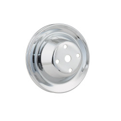 PartzBiz CM 8826 - Mr. Gasket Chrome Water Pump Pulley - Single Groove
