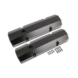 PartzBiz CM 6818BG - Mr. Gasket Fabricated Aluminum Valve Covers - Black Finish PartzBiz CM 6818BG - Mr. Gasket Fabricated Aluminum Valve Covers - Black Finish