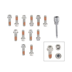 PartzBiz CM 2235G - Mr. Gasket Headlock Locking Header Bolts - M8-1.25 x 25mm - Set of 12 PartzBiz CM 2235G - Mr. Gasket Headlock Locking Header Bolts - M8-1.25 x 25mm - Set of 12