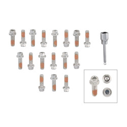 PartzBiz CM 2236G - Mr. Gasket Headlock Locking Header Bolts - M8-1.25 x 25mm - Set of 17 PartzBiz CM 2236G - Mr. Gasket Headlock Locking Header Bolts - M8-1.25 x 25mm - Set of 17