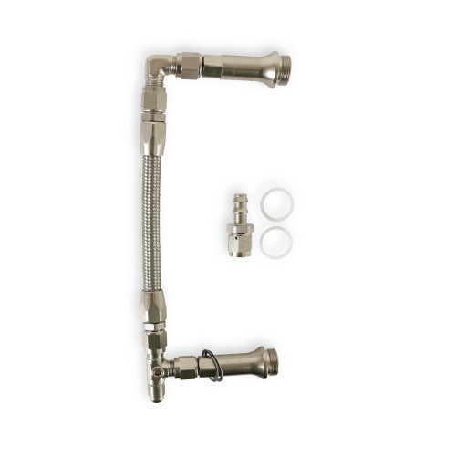 PartzBiz CM: 34-6000SSQFT-SS Fuel Line #6AN Silver