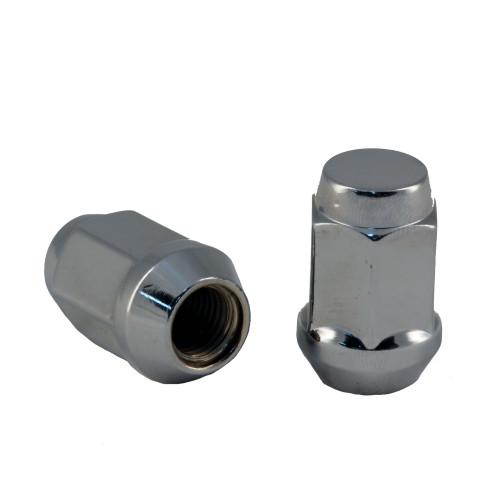 PartzBiz CM: C1702H-Rocket Racing Wheels C1702H 7/16 Bulge Acorn Lug Nut Chrome - 3/4 Hex