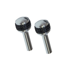 PartzBiz CM C8TZ-6221850-BL - Scott Drake 1966-77 Bronco Door Lock Knobs