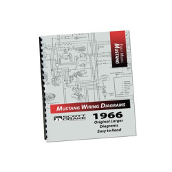 PartzBiz CM MP-2-P - Scott Drake 1966 Mustang Wiring Diagram Manual (Large Format)