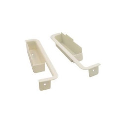 PartzBiz CM C9ZZ6524046-7WT - Scott Drake 1969 Deluxe Door Cups (White, Pair)