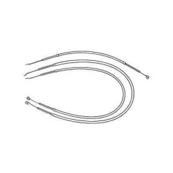 PartzBiz CM C5ZZ-18518-52-K - Scott Drake 64-66 Heater Control Cables (Heater,Temperature,Defroster)