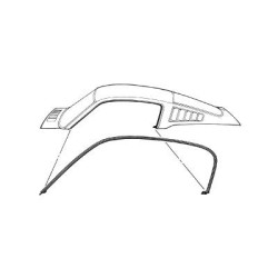 PartzBiz CM C5ZZ-6351222-3C - Scott Drake 65-66 Fastback Roof Rail Seal