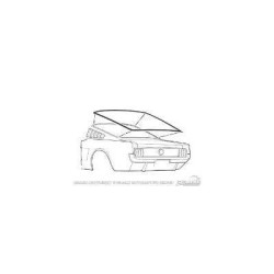 PartzBiz CM C5ZZ-6342084-A - Scott Drake 65-66 Fastback Rear Window Seal