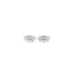 PartzBiz CM C5DZ-6221999-C - Scott Drake 65-68 Lock Knob Grommets (Chrome)