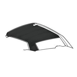 PartzBiz CM HL-FM-CP-65-BK - Scott Drake 65-70 Coupe Headliner (Black)