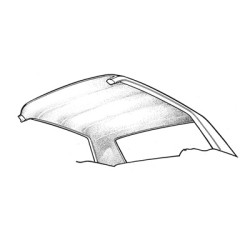 PartzBiz CM HL-FM-CP-65-WT - Scott Drake 65-70 Coupe Headliner (White)